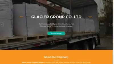 Screenshot of Non-Delivery scam website Glaciergroupcoltd.com