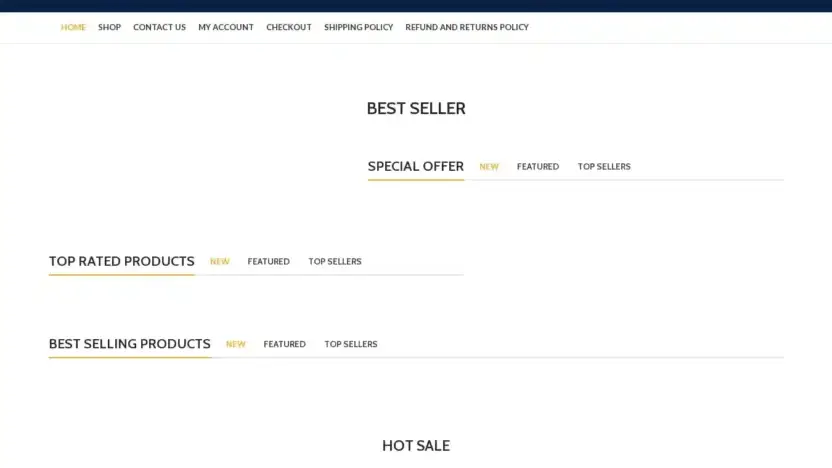 Screenshot of Non-Delivery scam website Glimmergoddesspl.shop