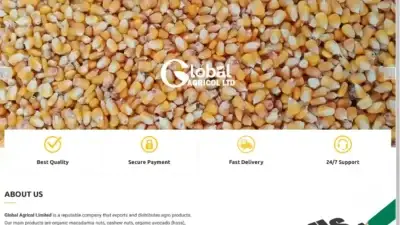 Screenshot of Non-Delivery scam website Globalagricollimited.com