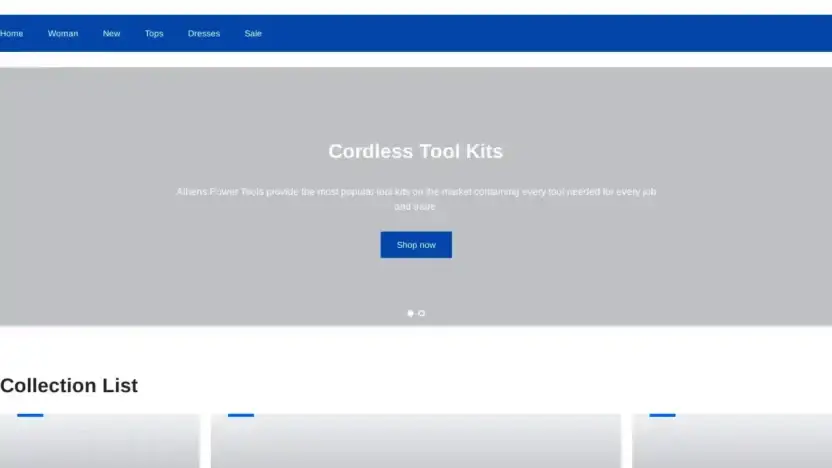Screenshot of Non-Delivery scam website Globalhardwaretoolstore.com