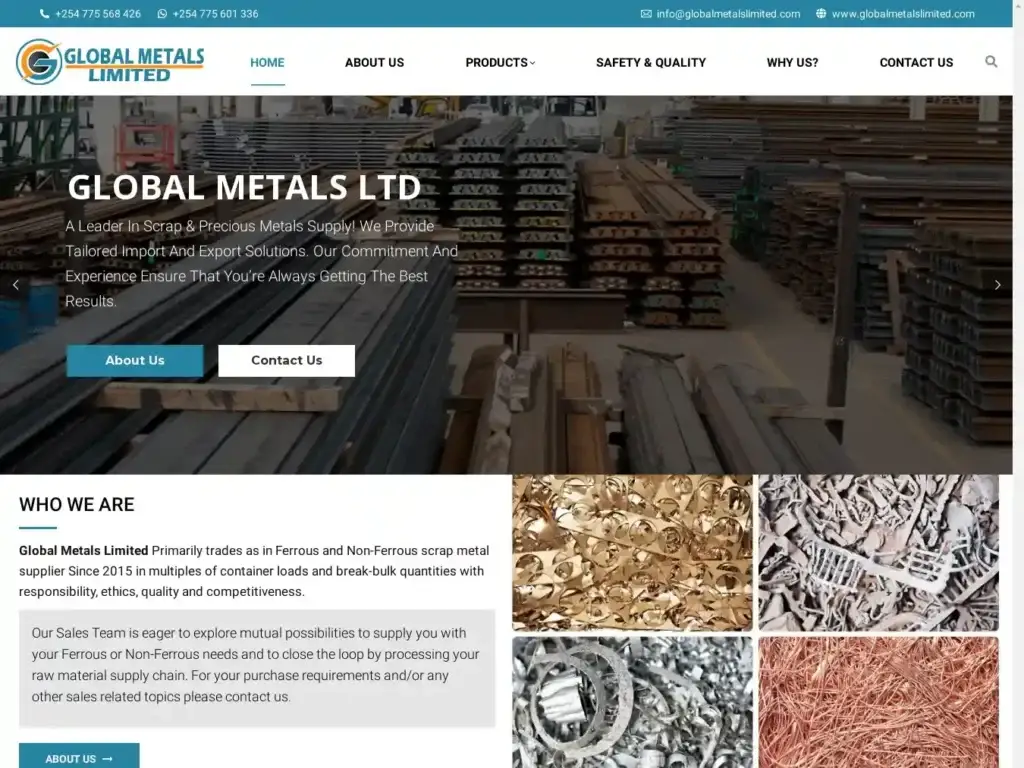 globalmetalslimited-com Alternative Text