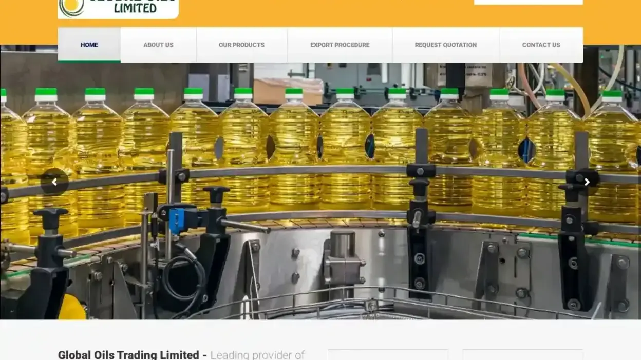 Screenshot of Commodity scam website Globaloiltd.com