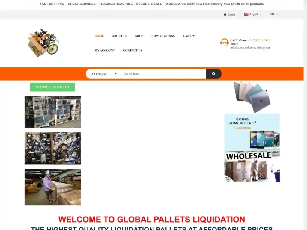 globalpalletsliquidation-com Alternative Text
