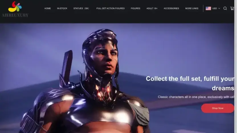 Screenshot of Non-Delivery scam website Globetrotter-shop.com