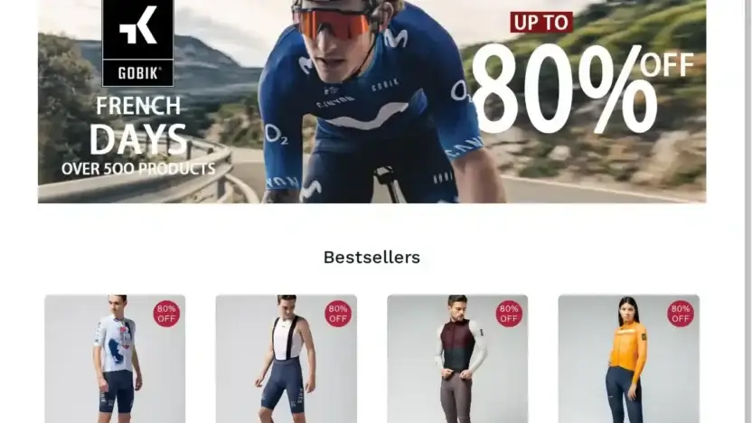 Screenshot of Non-Delivery scam website Gobikimg.com