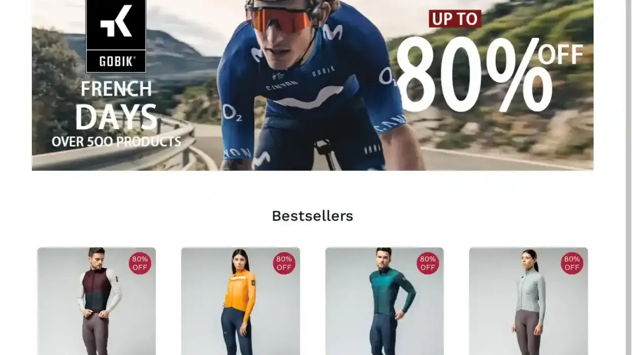 Screenshot of Non-Delivery scam website Gobiksales.shop