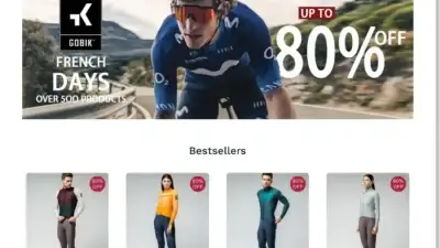 Screenshot of Non-Delivery scam website Gobiksales.shop