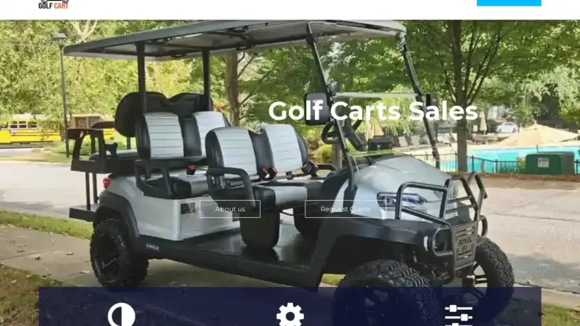 Screenshot of Non-Delivery scam website Golfcart-sale.com
