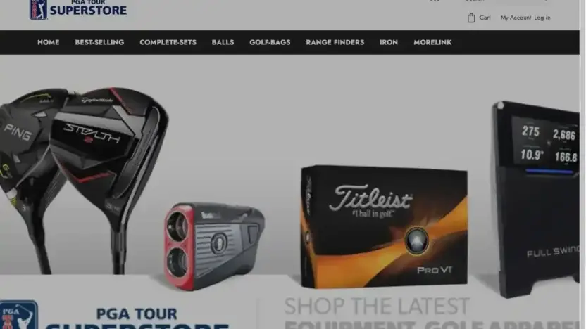 Screenshot of Non-Delivery scam website Golfsupershop.shop
