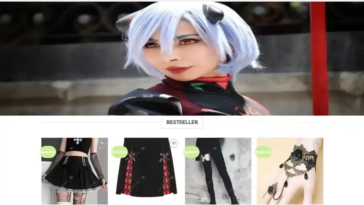 Screenshot of Non-Delivery scam website Gothicrabatt.com