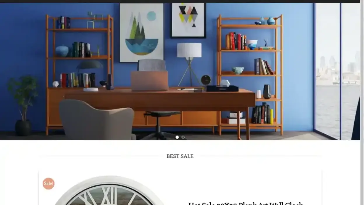 Screenshot of Non-Delivery scam website Greatwalldecor.com