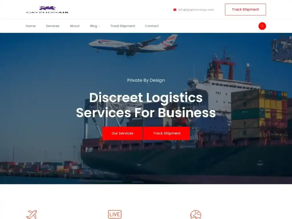 gryphoncargo-com Alternative Text