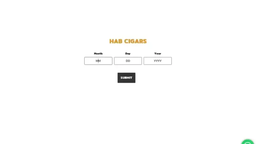 Screenshot of Non-Delivery scam website Habcigars.com