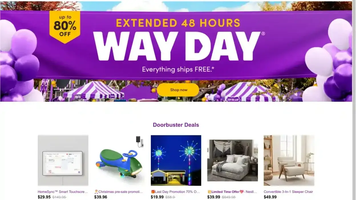 Screenshot of Non-Delivery scam website Hapopumall.shop