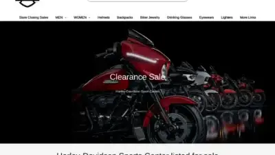 Screenshot of Non-Delivery scam website Harley-us.com