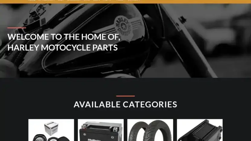 Screenshot of Automobile scam website Harleypart.shop