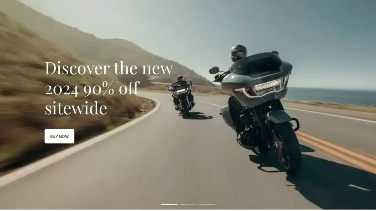 Screenshot of Non-Delivery scam website Harleystores.shop