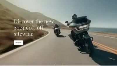 Screenshot of Non-Delivery scam website Harleystores.shop