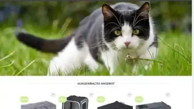 Screenshot of Non-Delivery scam website Haustierrabatt.com