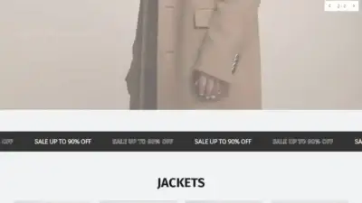 Screenshot of Non-Delivery scam website Hbflashsale-men.com