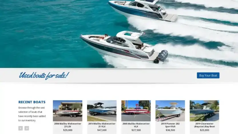 Screenshot of Non-Delivery scam website Hcbsboatsaustralia.su