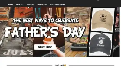 Screenshot of Non-Delivery scam website Headgea.shop