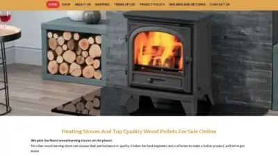 Screenshot of Non-Delivery scam website Heatingstoves.shop