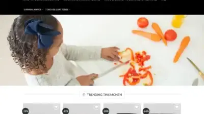 Screenshot of Non-Delivery scam website Heavenknives.com