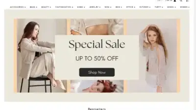 Screenshot of Non-Delivery scam website Helysstore.shop