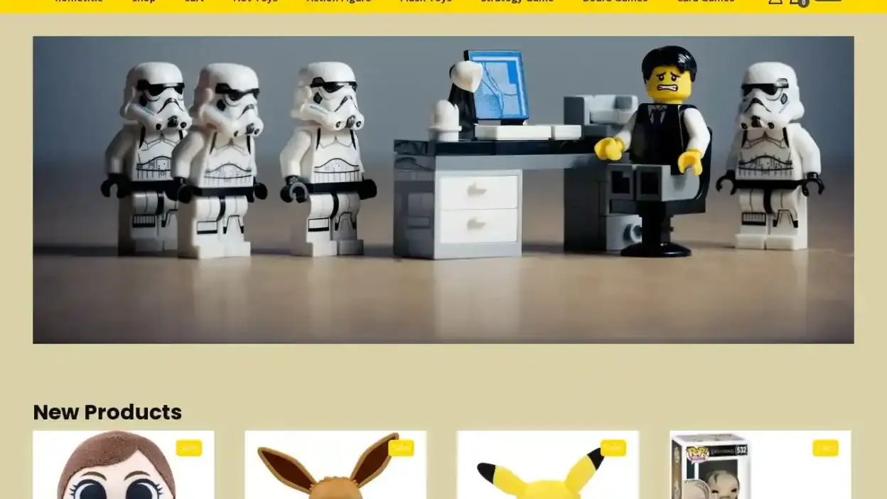 Screenshot of Non-Delivery scam website Herotoyshop.com