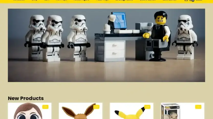 Screenshot of Non-Delivery scam website Herotoyshop.com