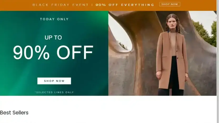 Screenshot of Non-Delivery scam website Hobbbsale.shop