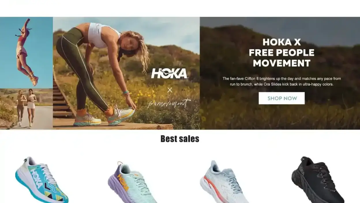 Screenshot of Non-Delivery scam website Hokagoodsports.shop