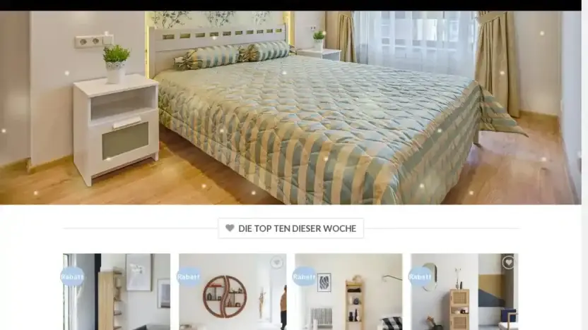 Screenshot of Non-Delivery scam website Holzmobelnrabatt.com