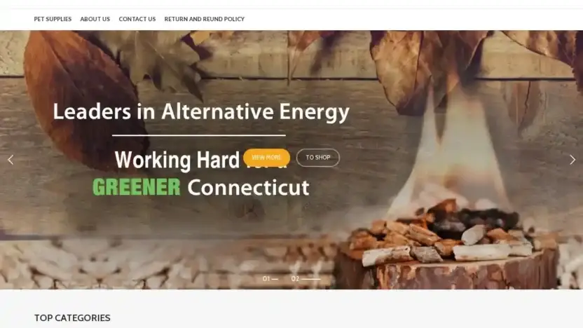 Screenshot of Non-Delivery scam website Homeclearanceshop.com