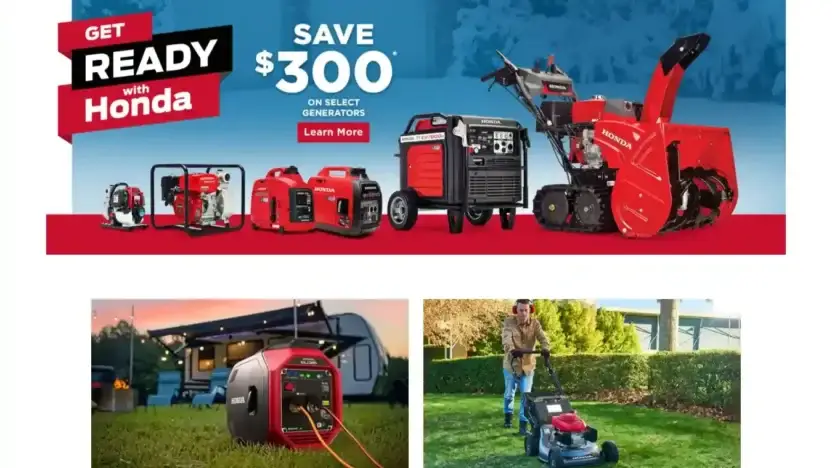 Screenshot of Non-Delivery scam website Hondpower.com