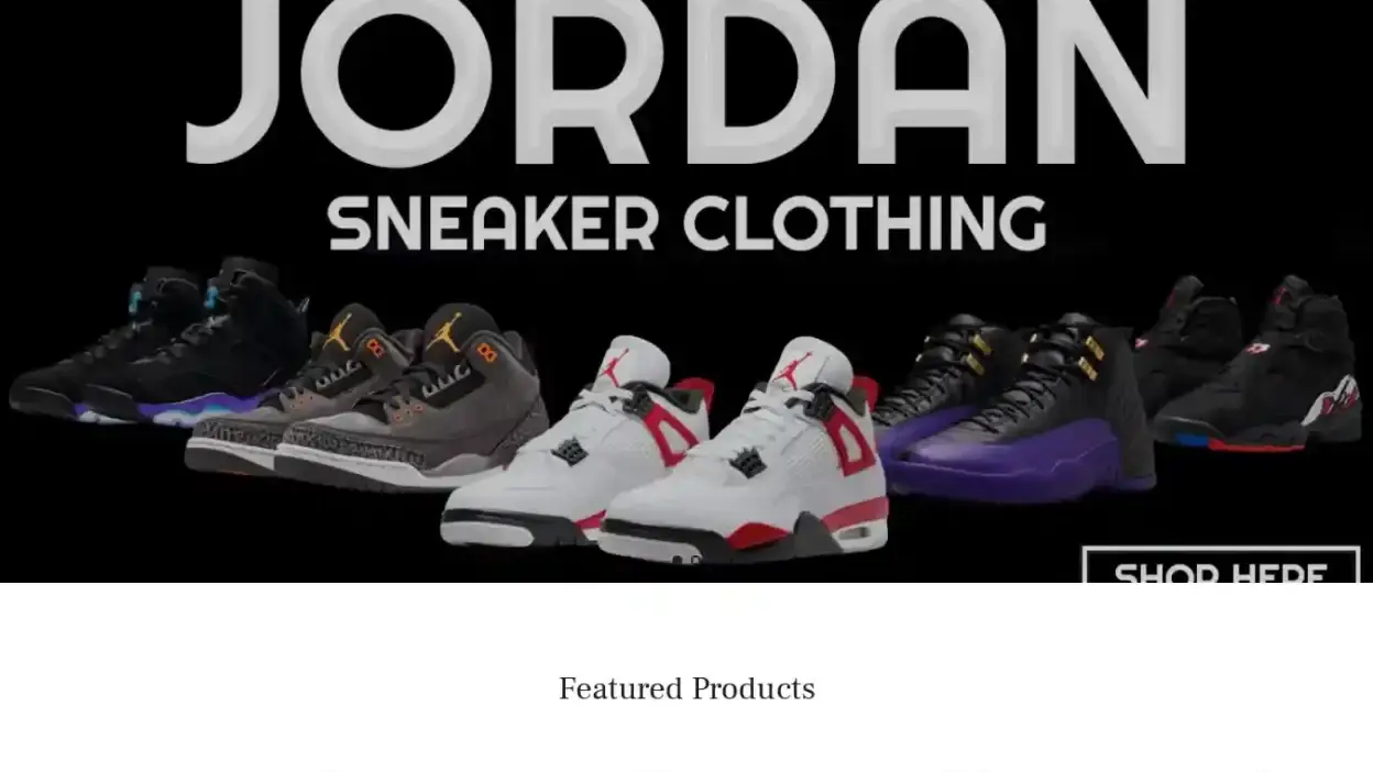 Screenshot of Non-Delivery scam website Hotsneakers.net
