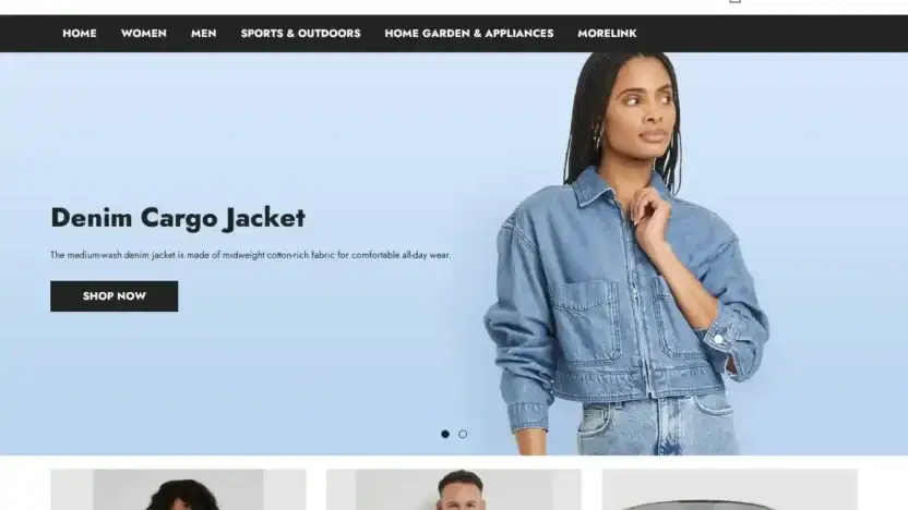 Screenshot of Non-Delivery scam website Housenz.shop