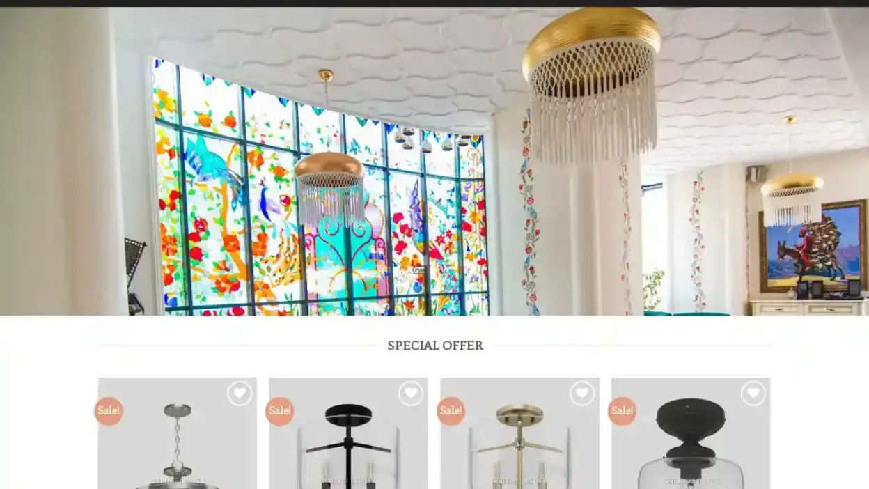 Screenshot of Non-Delivery scam website Hunter-lamp.com