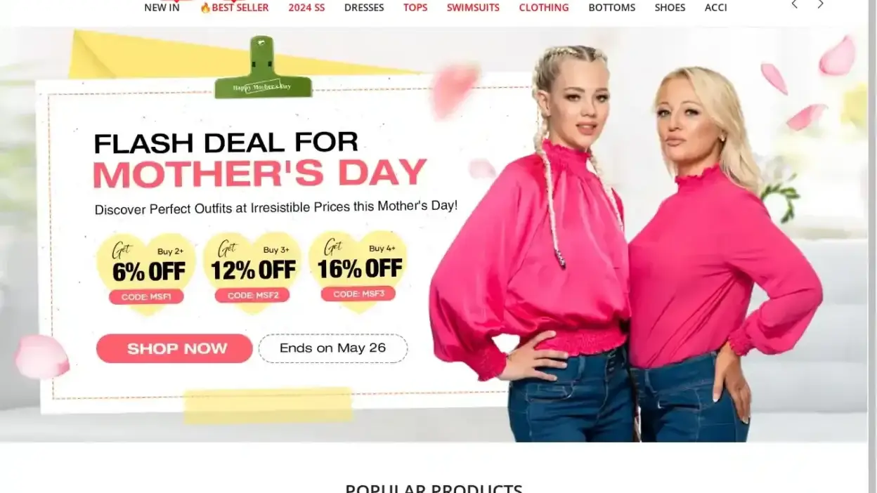 Screenshot of Non-Delivery scam website Iktops.com