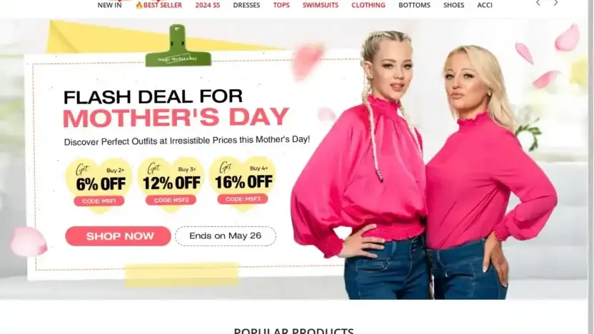 Screenshot of Non-Delivery scam website Iktops.com