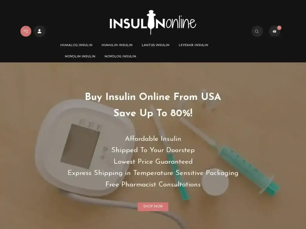 insulinonlinestore-com Alternative Text