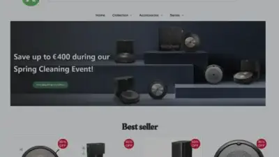 Screenshot of Non-Delivery scam website Irobot-eu.shop