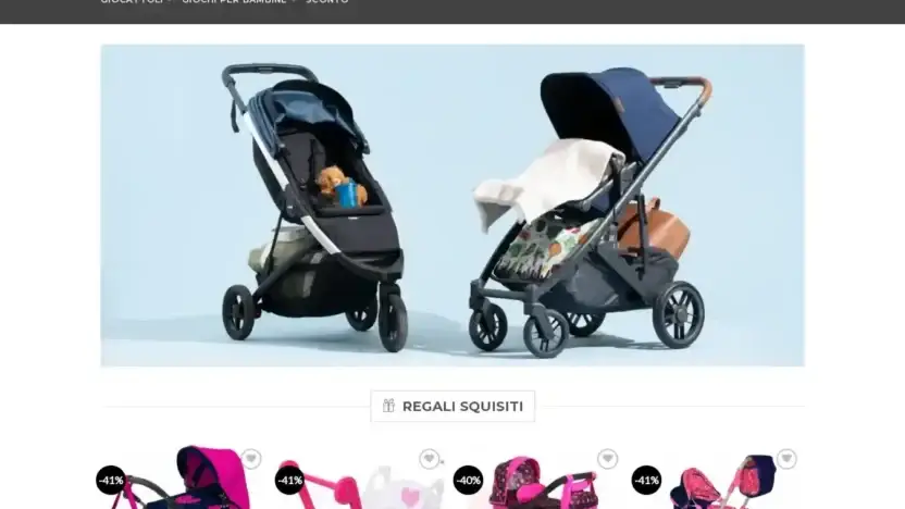 Screenshot of Non-Delivery scam website Ittoygiocheria.com