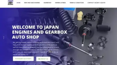 Screenshot of Non-Delivery scam website Japanengineandgearboxauto.com