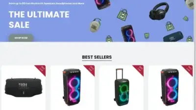 Screenshot of Non-Delivery scam website Jblaudiovip-eu.com