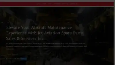 Screenshot of Non-Delivery scam website Jetaviationspareparts.com