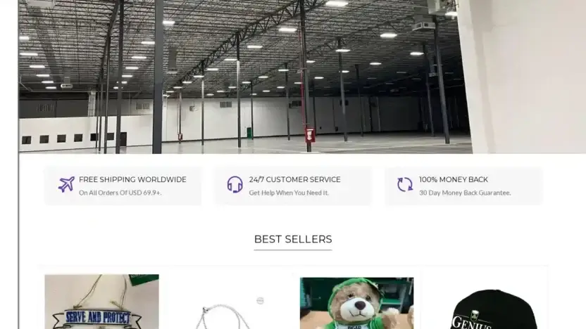 Screenshot of Non-Delivery scam website Jewelrycandl.shop