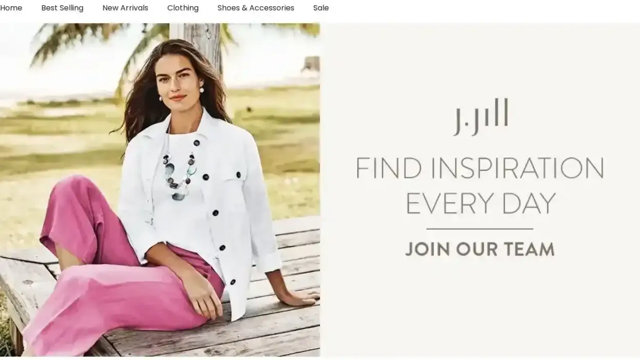 Screenshot of Non-Delivery scam website Jjillsale.shop