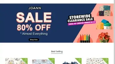 Screenshot of Non-Delivery scam website Joannfinalsale.com